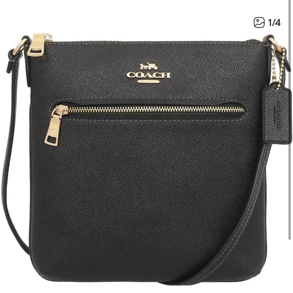 Coach Black and Gold Crossbody Bag